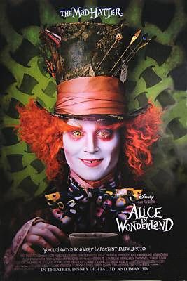 Movie Poster Featuring Depp as The Mad Hatter